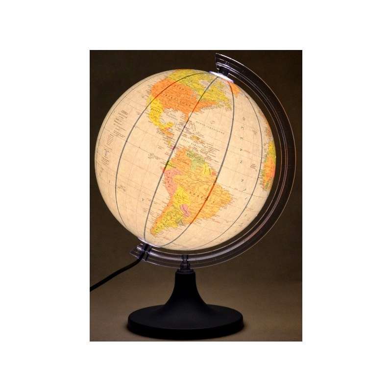 Globuss 250 mm Politiskais ar gaismiņu