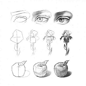 Premium Tētad SketchBook 60l A4f 210x210mm 120g/m² Ziedu akvarelis