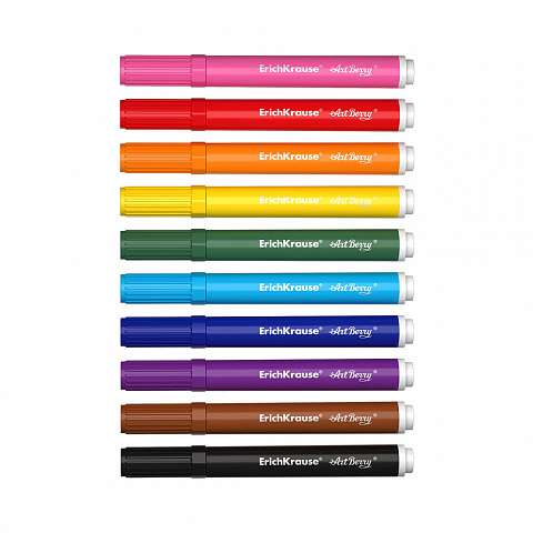 Фломастеры для ткани ArtBerry® 10 цветов с 3 раскрасками