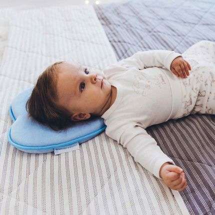 Ортопедическая подушка для младенцев розовая