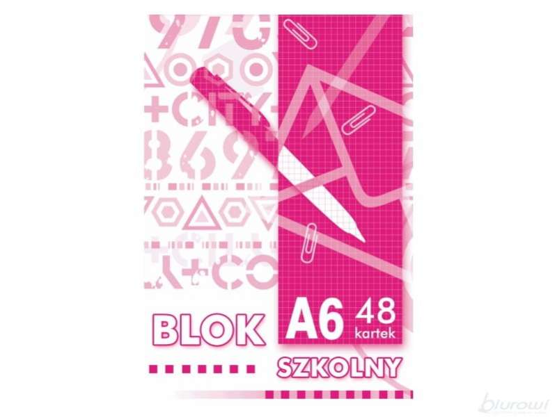 A6 48 lapu klade-bloknotu, rūtiņa