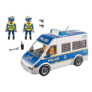 Policijas furgons ar gaismu un skaņu