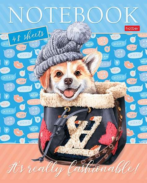 Klade 48l А5 rūtiņu  - Fashion Dogs