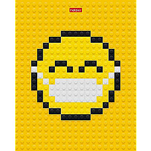 Piezīmju grāmata 48l A5 rūtiņa - Lego-SMILE!