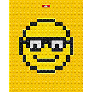 Piezīmju grāmata 48l A5 rūtiņa - Lego-SMILE!