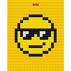 Piezīmju grāmata 48l A5 rūtiņa - Lego-SMILE!