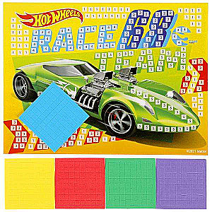 Mīksta mozaīkas aplikācija - Hot Wheels 17x23 cm
