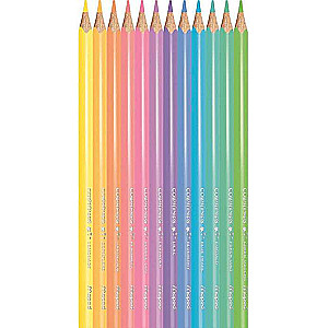 Krāsainie zīmuļi MAPED ColorPeps Pastel 12 krāsas