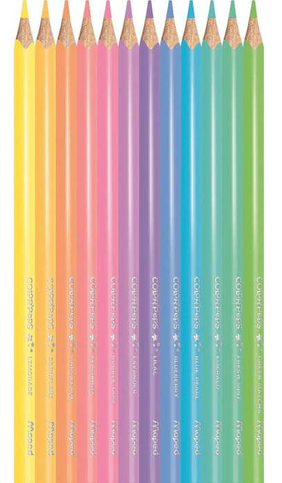 Zīmuļkrāsas MAPED ColorPeps Pastel 12 krāsas