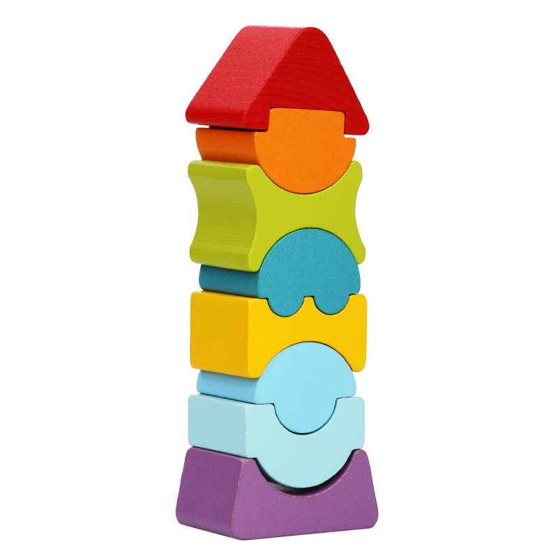 Комплект деревянных кубиков Flexible tower LD-8