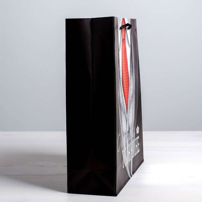 Пакет ламинированный вертикальный -Лучшему мужчине, S 12 × 15 × 5,5 см