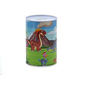 Metāla krājkasīte ar dinozauriem