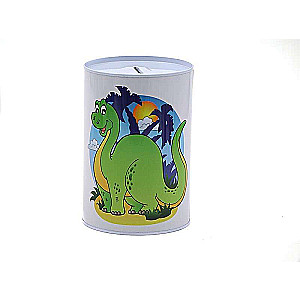Metāla krājkasīte ar dinozauriem