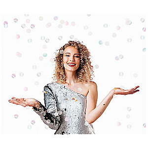 Konfeti Shiny Party, spīdīgas folijas aplīši, 15 cm