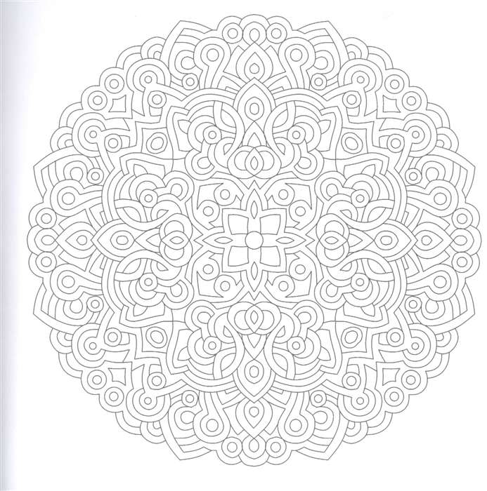 Mandalas. Krāsošana-antistress. Meitene