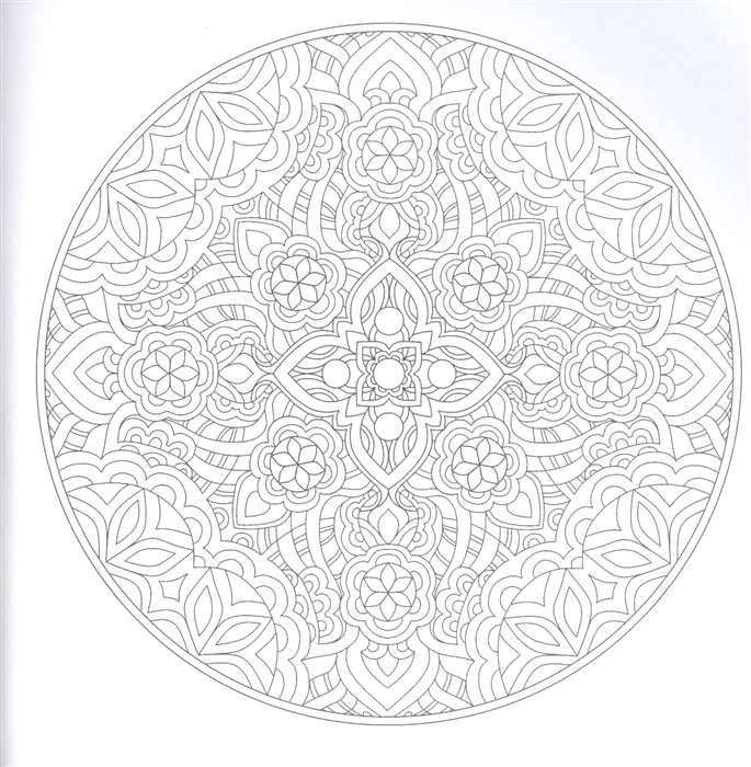 Mandalas. Krāsošana-antistress. Meitene