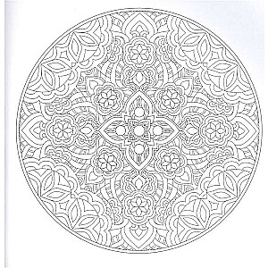 Mandalas. Krāsošana-antistress. Meitene