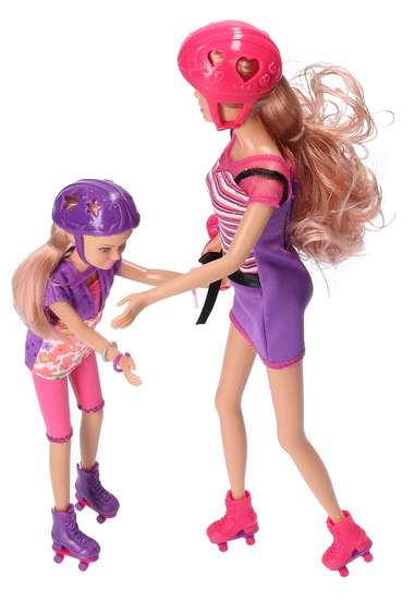 Кукла с аксессуарами Defa Lucy Сестры на роликах