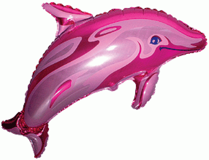 Фольгированный шар 24 FX - Дельфин, микс