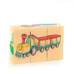 Puzles- kubi 6 el. - Transports