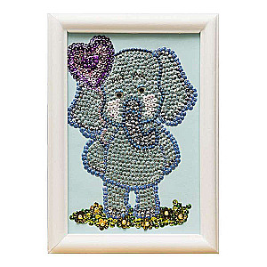 Radošais komplekts Mozaīka no pērļu Slinkis 19 x 27 cm