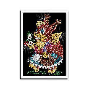 Radošais komplekts Mozaīka no spīdumiem Vāvere 19 x 27 cm