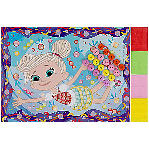 Aplikācija no eva un pogām - Feerinki 17x23 cm