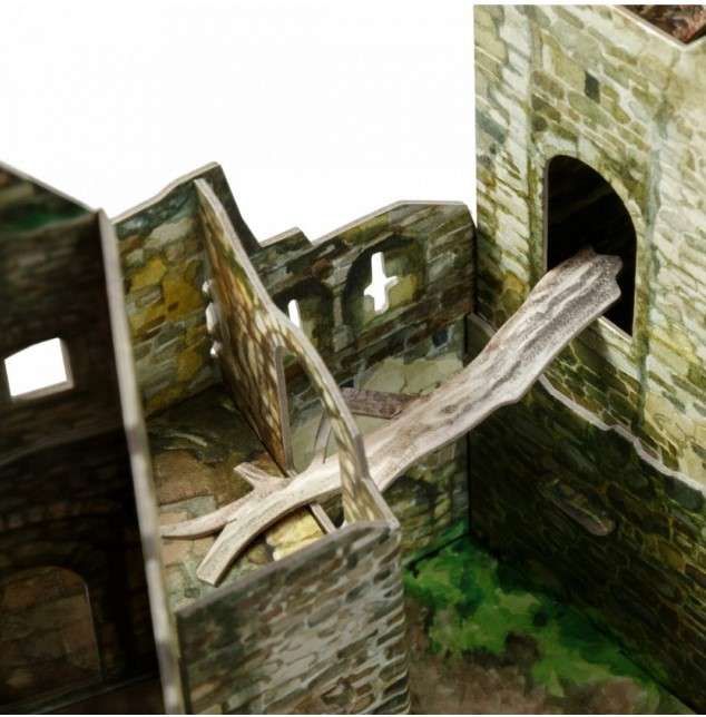 Сборная модель из картона - Руины замка