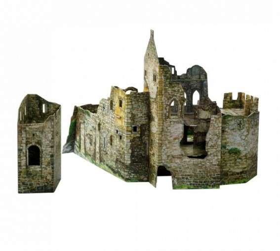 Сборная модель из картона - Руины замка
