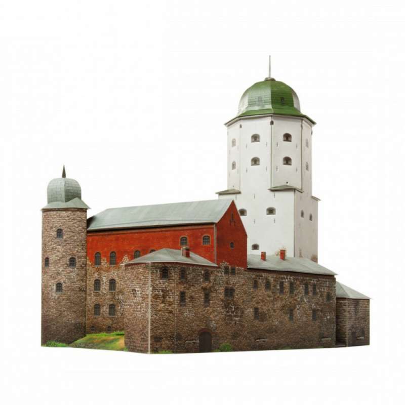 Saliekamais kartona modelis - Viborgas pils 