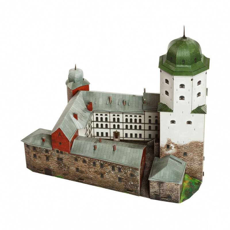 Saliekamais kartona modelis - Viborgas pils 