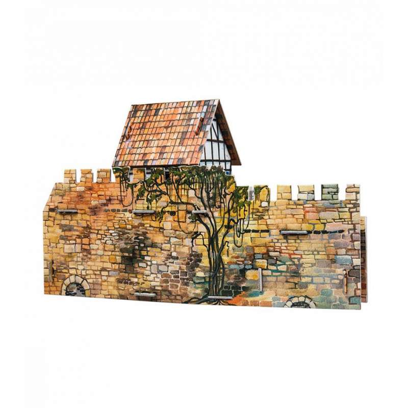 Сборная модель -  Дом у стены.Средневековый город
