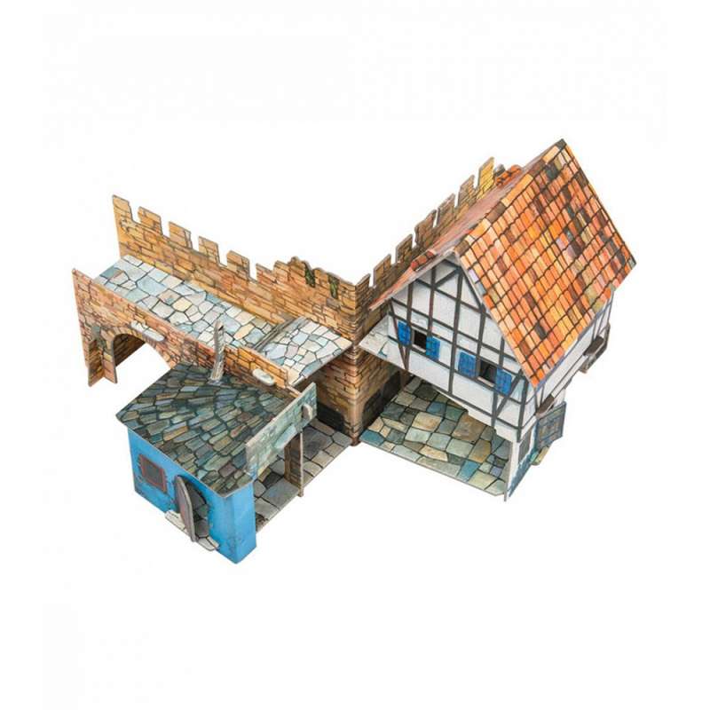 Сборная модель -  Дом у стены.Средневековый город