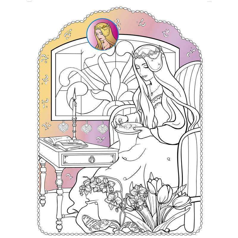 Priecīgas krāsojamās grāmatas. Princeses
