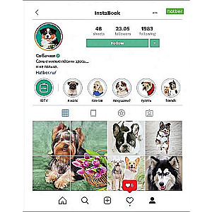 Tīmekļa 48l A5 kvadrāts Instabook