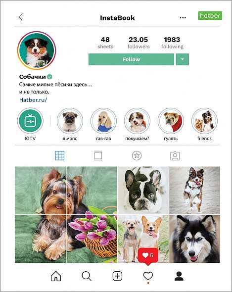 Tīmekļa 48l A5 kvadrāts Instabook