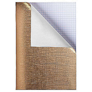 Piezīmju grāmata 48l A4 rūtiņa Būmvīns METALLIC Zelta
