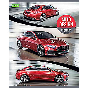48 lapu burtnīca A5 rūtiņa AUTODESIGN