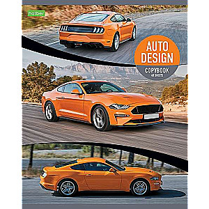 48 lapu burtnīca A5 rūtiņa AUTODESIGN