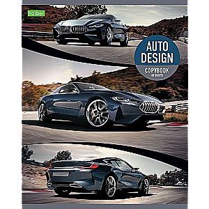 48 lapu burtnīca A5 rūtiņa AUTODESIGN