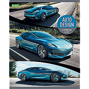 48 lapu burtnīca A5 rūtiņa AUTODESIGN