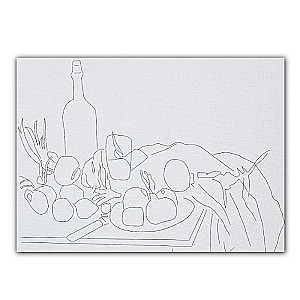 Audekls uz kartona ar kontūru, Still life-2, 30x40 cm