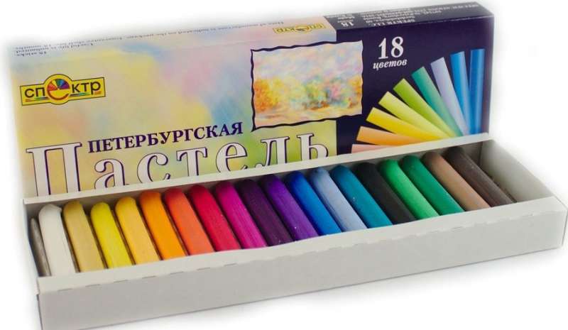 Набор пастели художественной Петербургская 18 цветов 