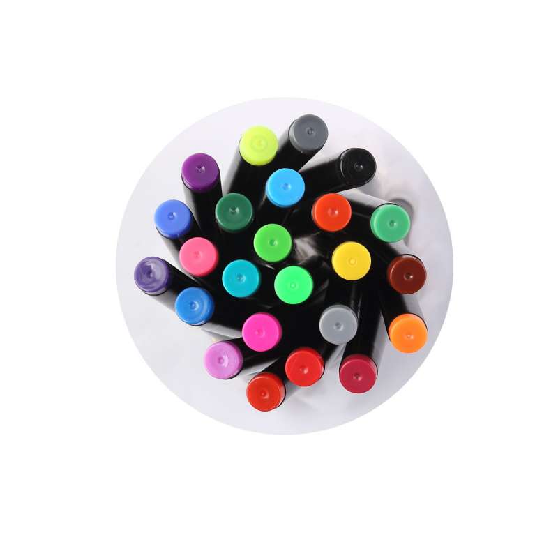Akvareļu marķieru komplekts FLOU, 24 krāsas