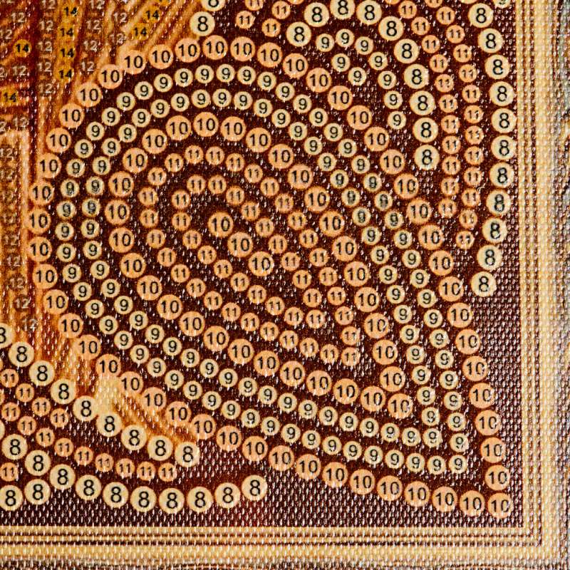 5D mozaīkas attēls ar uzklātu rāmīti (20X30) UMIĻENIE (7 krāsas)