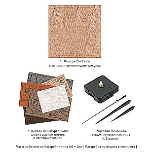 Radošais komplekts ČASU MARKETRI (25x25) PĒRLE