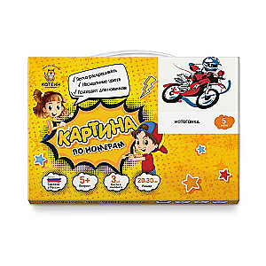 Glezna pēc numuriem 20x30 MOTOGONKA (5 krāsas)