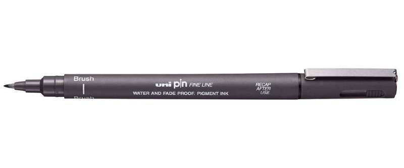 Marķieris-Liner UNI PIN Bold&Bruch, tumši pelēks