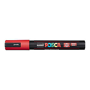 Ūdens bāzes marķieris UNI Posca PC-5M sarkans