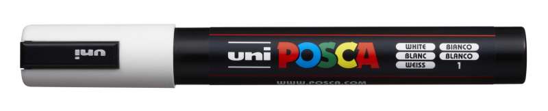 Ūdens bāzes marķieris UNI Posca PC-5M balts